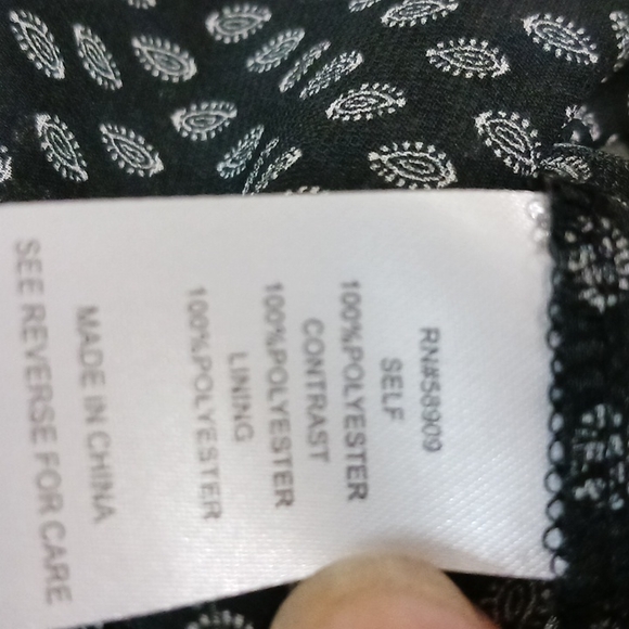 Gibson Latimer sheer tie peasant style top blouse - XL - Picture 7 of 7